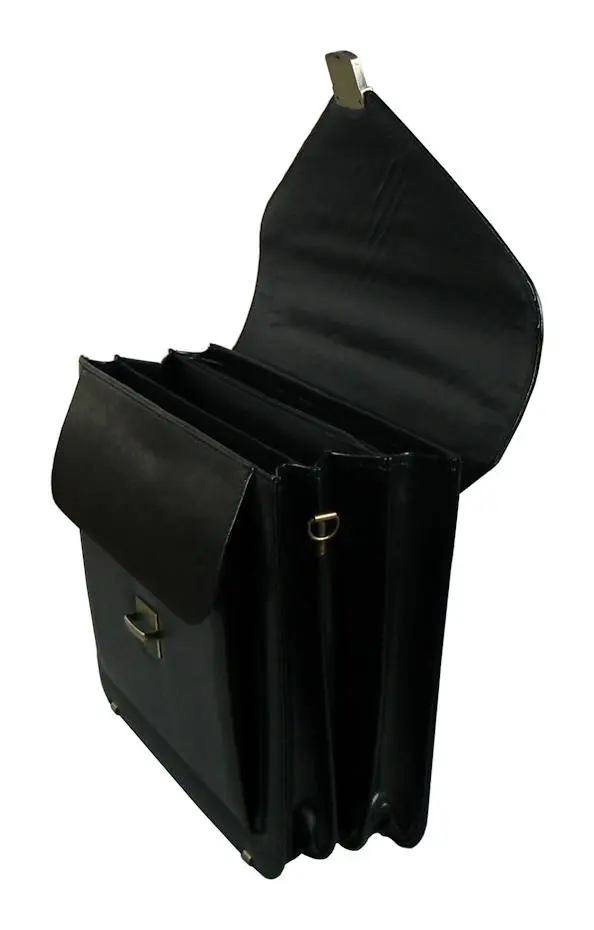 Pánská aktovka REAbags 7173B-TR Black/Nickel