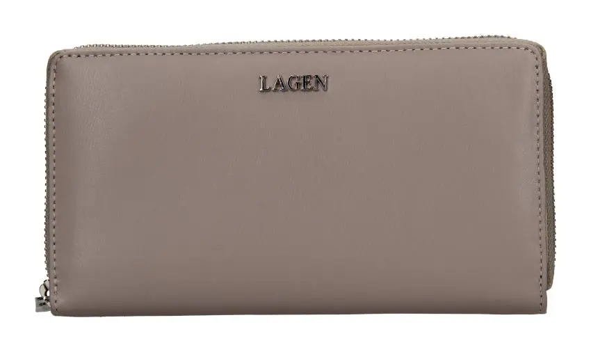 Dámská kožená peněženka Lagen 50353 Grey