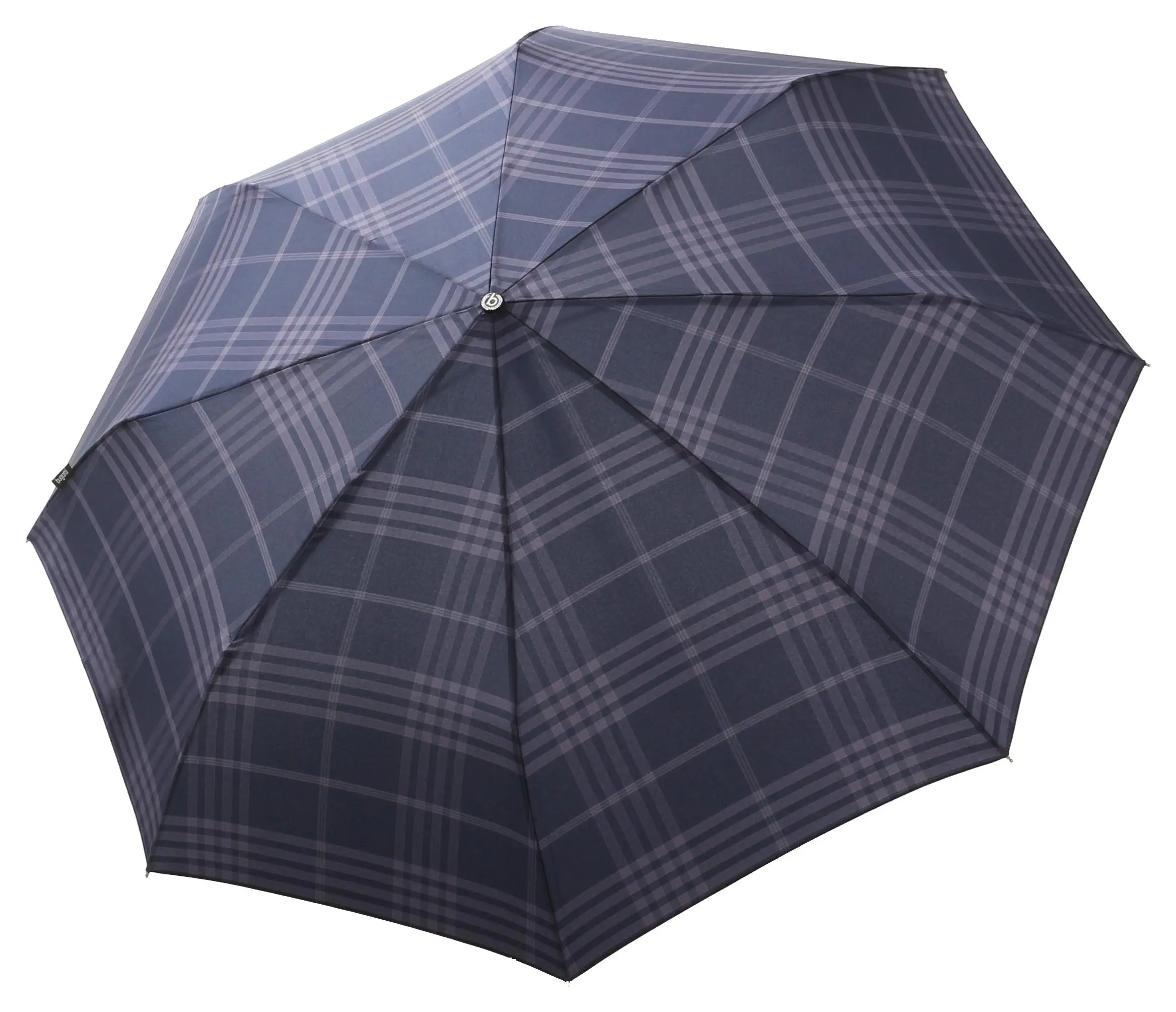 Pánský deštník Bugatti Gran Turismo Blue Plaid