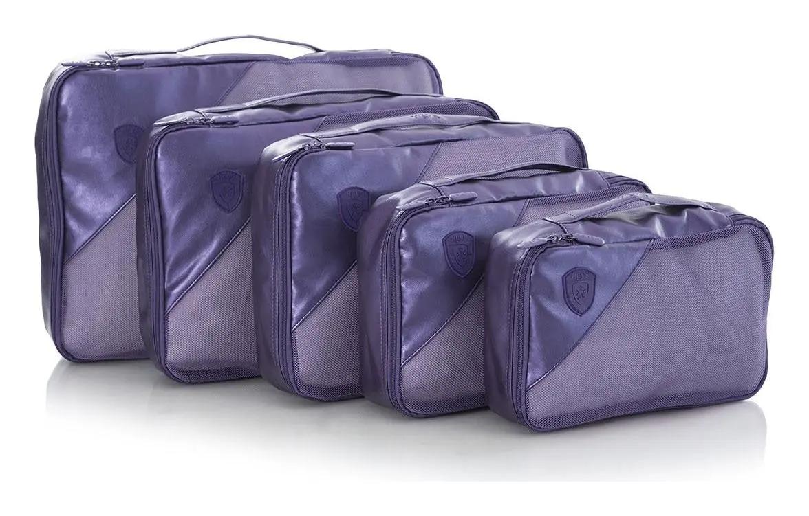 Heys Metallic Packing Cube Navy – 5 kusů