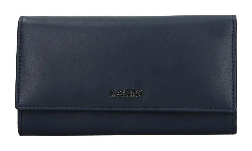 Dámská kožená peněženka Lagen BLC/5065/621 Navy blue