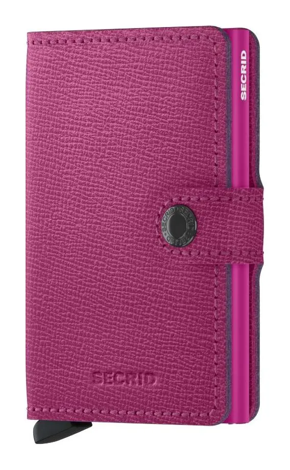 Kožená mini peněženka Secrid Miniwallet Crisple Fuchsia