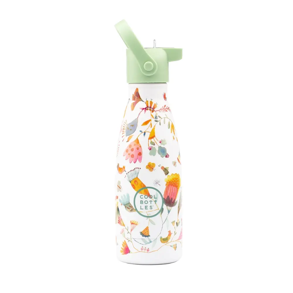 Dětská nerezová termolahev COOL BOTTLES Kids Spring Flowers třívrstvá 260ml NEW