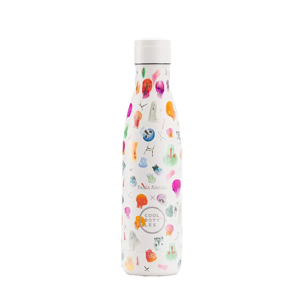 Dětská nerezová termolahev COOL BOTTLES Kids Crazy skulls třívrstvá 260ml