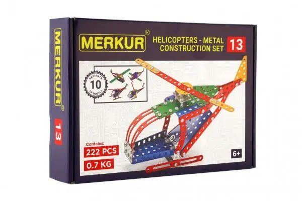 Merkur - Stavebnice M13 Vrtulníky - 10 modelů, 222 dílků