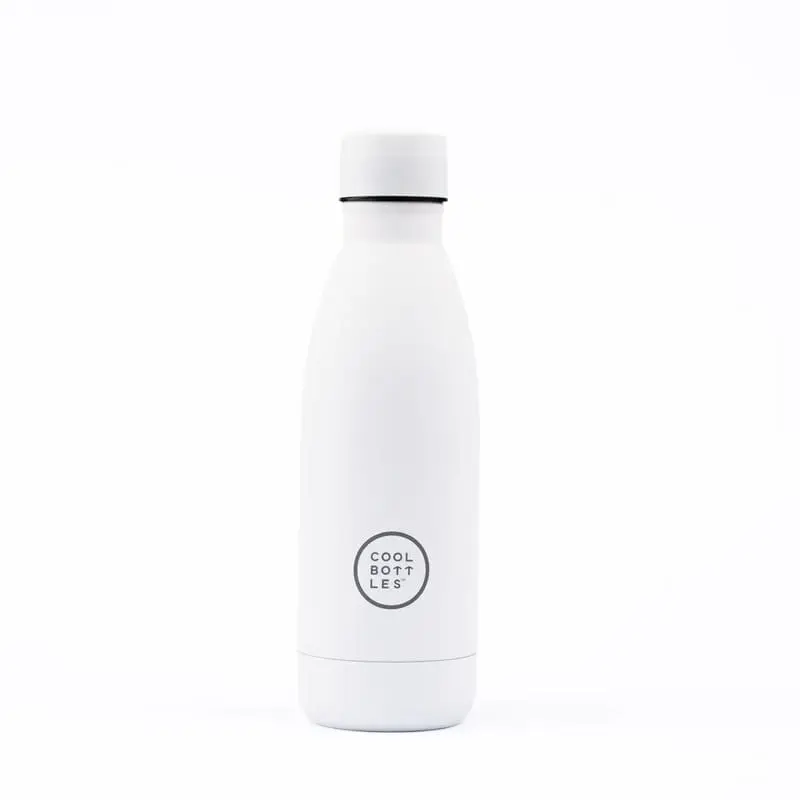 Nerezová termolahev COOL BOTTLES Mono White třívrstvá 350ml NEW