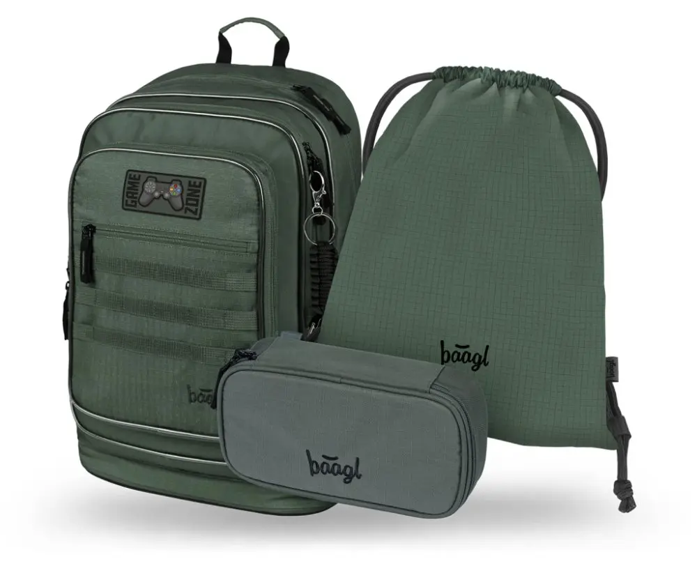 BAAGL SADA 3 Cubic Grove: batoh, penál, sáček