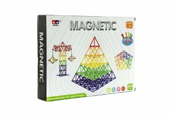Magnetická stavebnice 200 ks