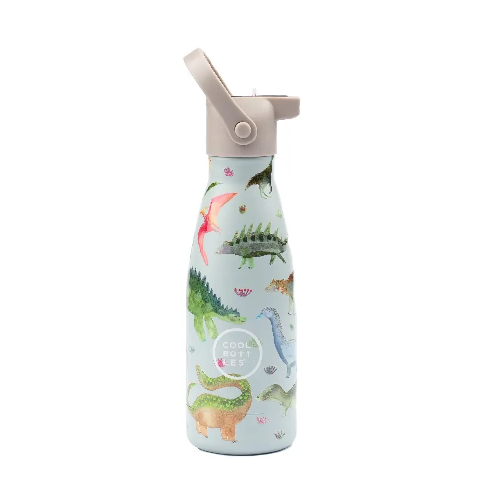 Dětská nerezová termolahev COOL BOTTLES Kids Dinos planet třívrstvá 260ml
