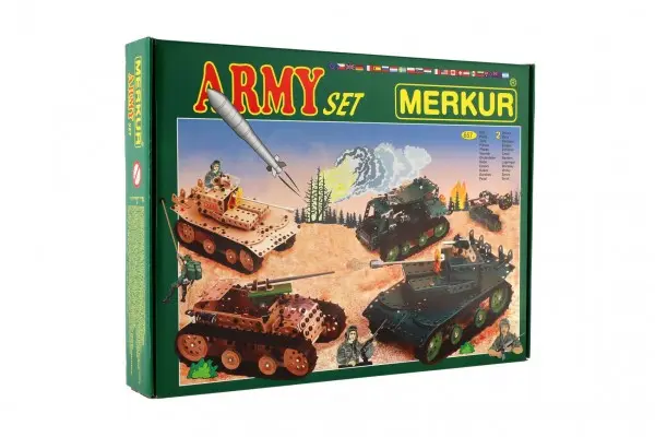 Merkur Stavebnice - Army set - 674 dílků