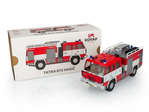 Kovový model auta Tatra 815 hasiči