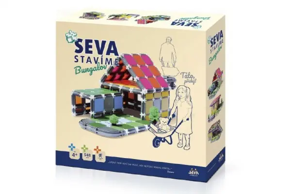 Stavebnice SEVA stavíme Bungalov 548 dílků