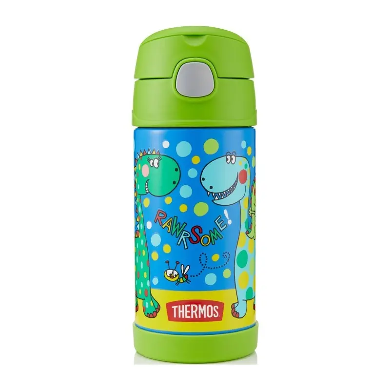 Thermos Funtainer dětská termoska s brčkem 355 ml - dinosaurus