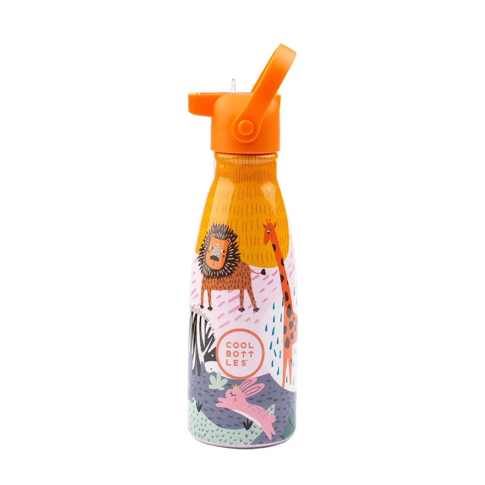 Dětská nerezová termolahev COOL BOTTLES Kids Savannah Kingdom třívrstvá 260ml NEW