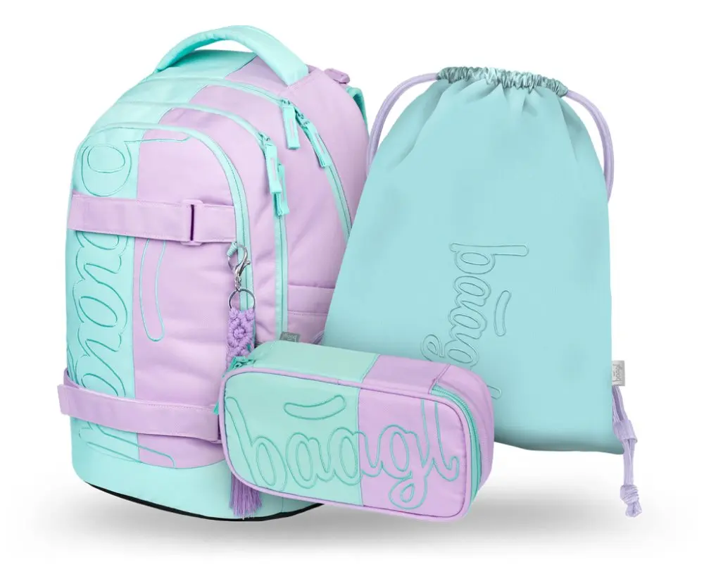 BAAGL SET 3 Skate max Sweet: batoh, penál, sáček