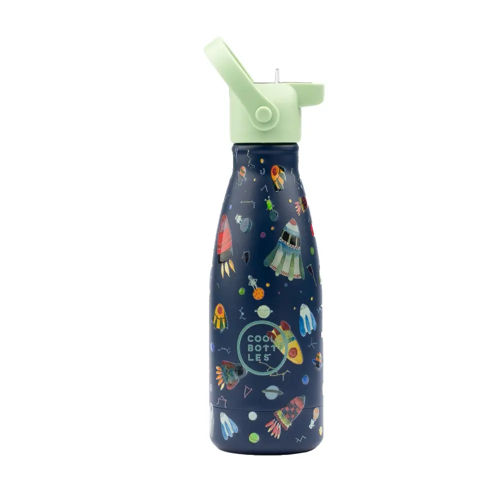 Dětská nerezová termolahev COOL BOTTLES Kids Space Rockets třívrstvá 260ml NEW