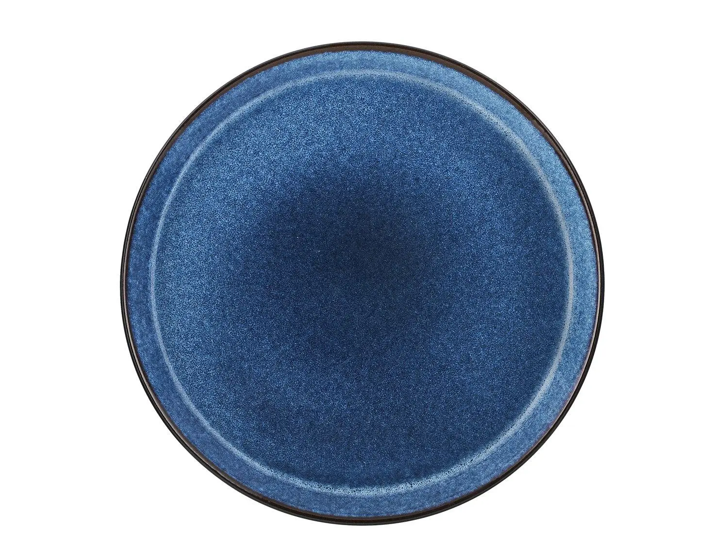 Černý/modrý talíř z kameniny ø 27 cm Gastro Dark Blue/Black – Bitz