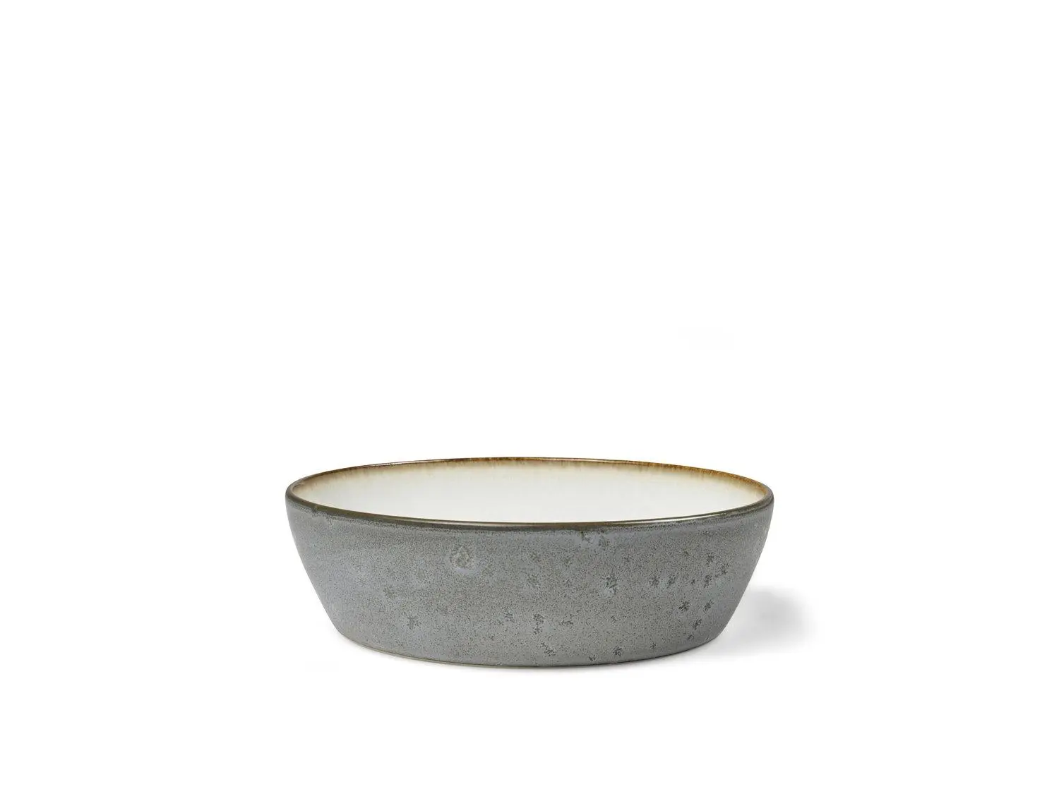 Bílá/zelená miska z kameniny Gastro Grey/Cream – Bitz