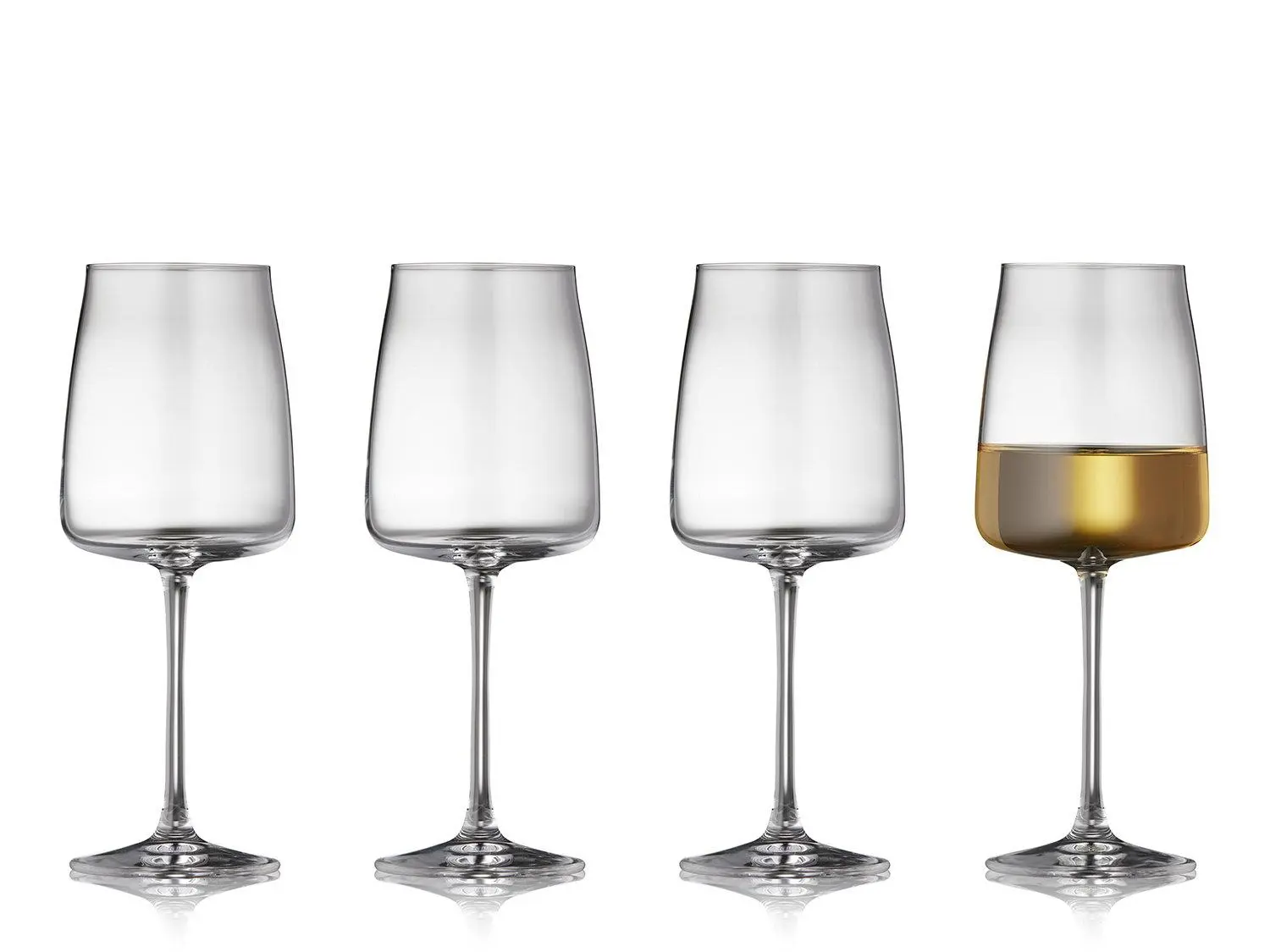 Skleničky v sadě 4 ks na víno 430 ml Zero – Lyngby Glas