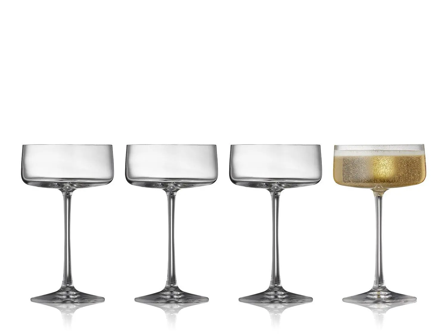 Skleničky v sadě 4 ks na sekt 260 ml Zero – Lyngby Glas