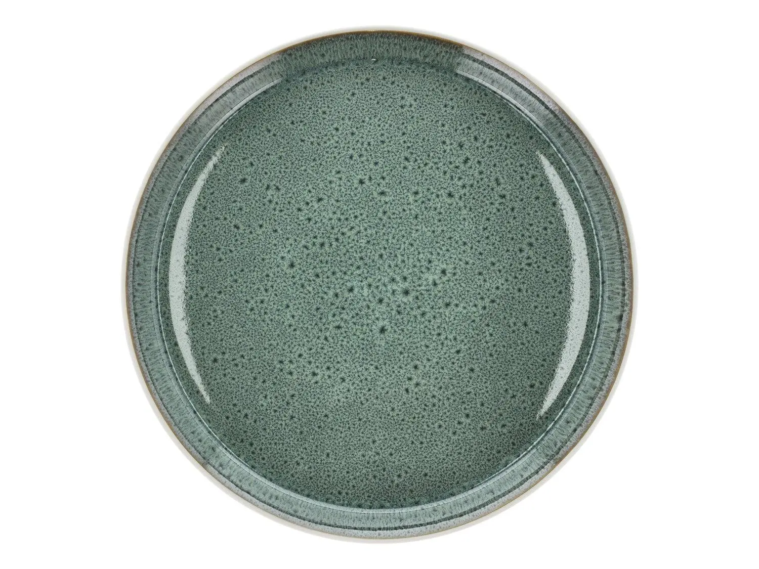 Bílý/zelený talíř z kameniny ø 27 cm Gastro White/Green – Bitz