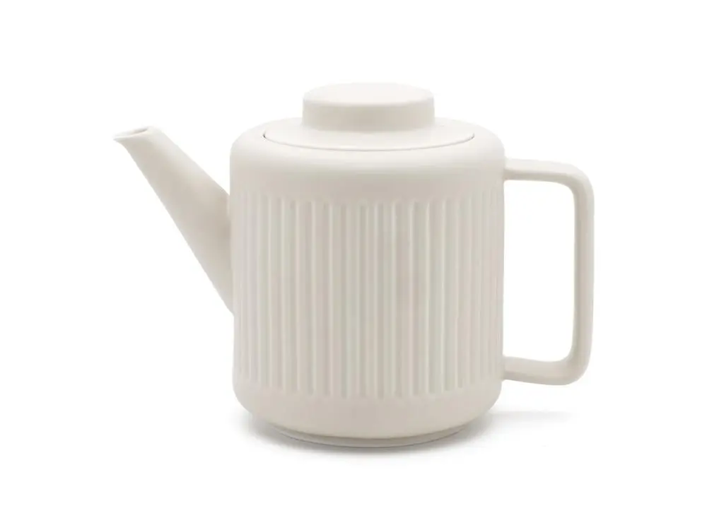 Šedá porcelánová konvice na čaj se sítkem 1,2 l Skagen – Bredemeijer