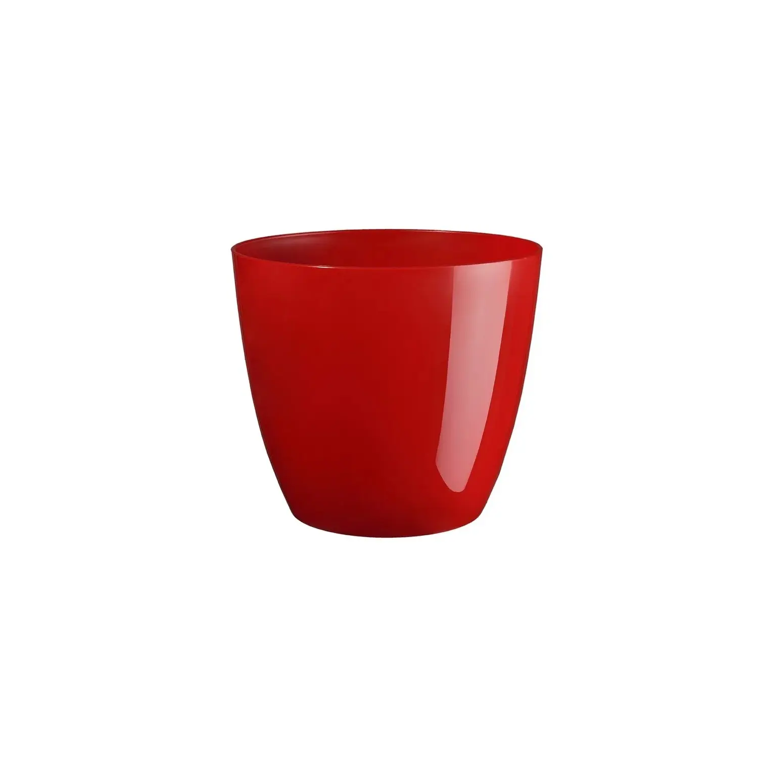 GARDENICO Květináč Ella gloss Xmas červený pr. 13 x 11,5 cm