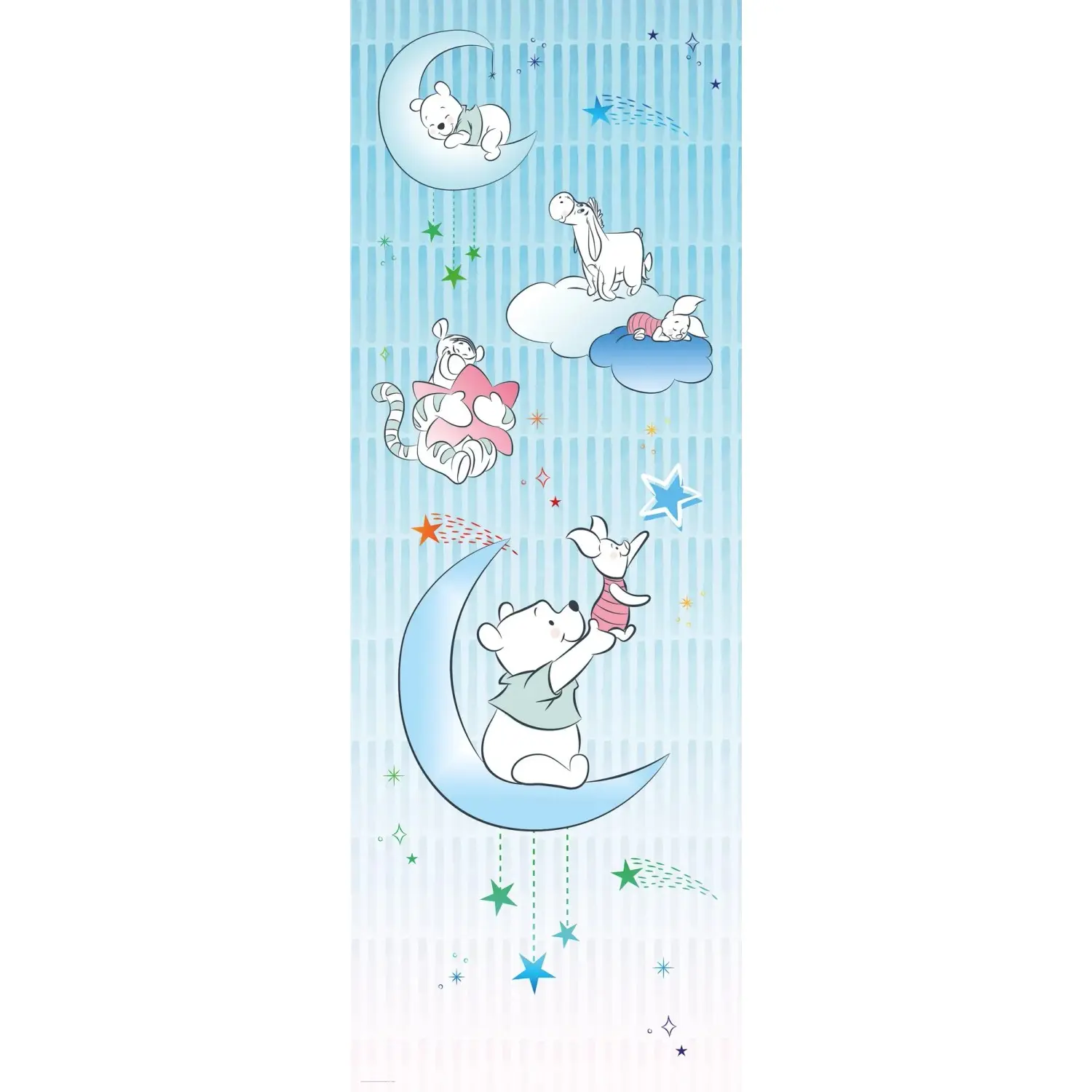Komar Vliesová fototapeta Medvídek Pú - Piglet and Stars 100 x 280 cm