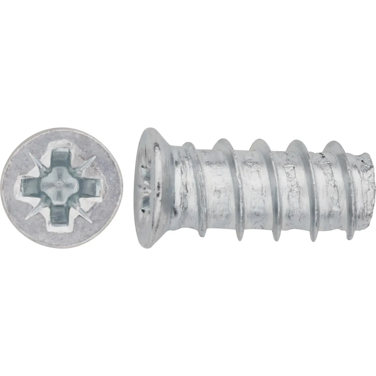 Eurošroub se zápustnou hlavou PZ2 bíle pozinkovaný 6 x 13 mm, 20 ks