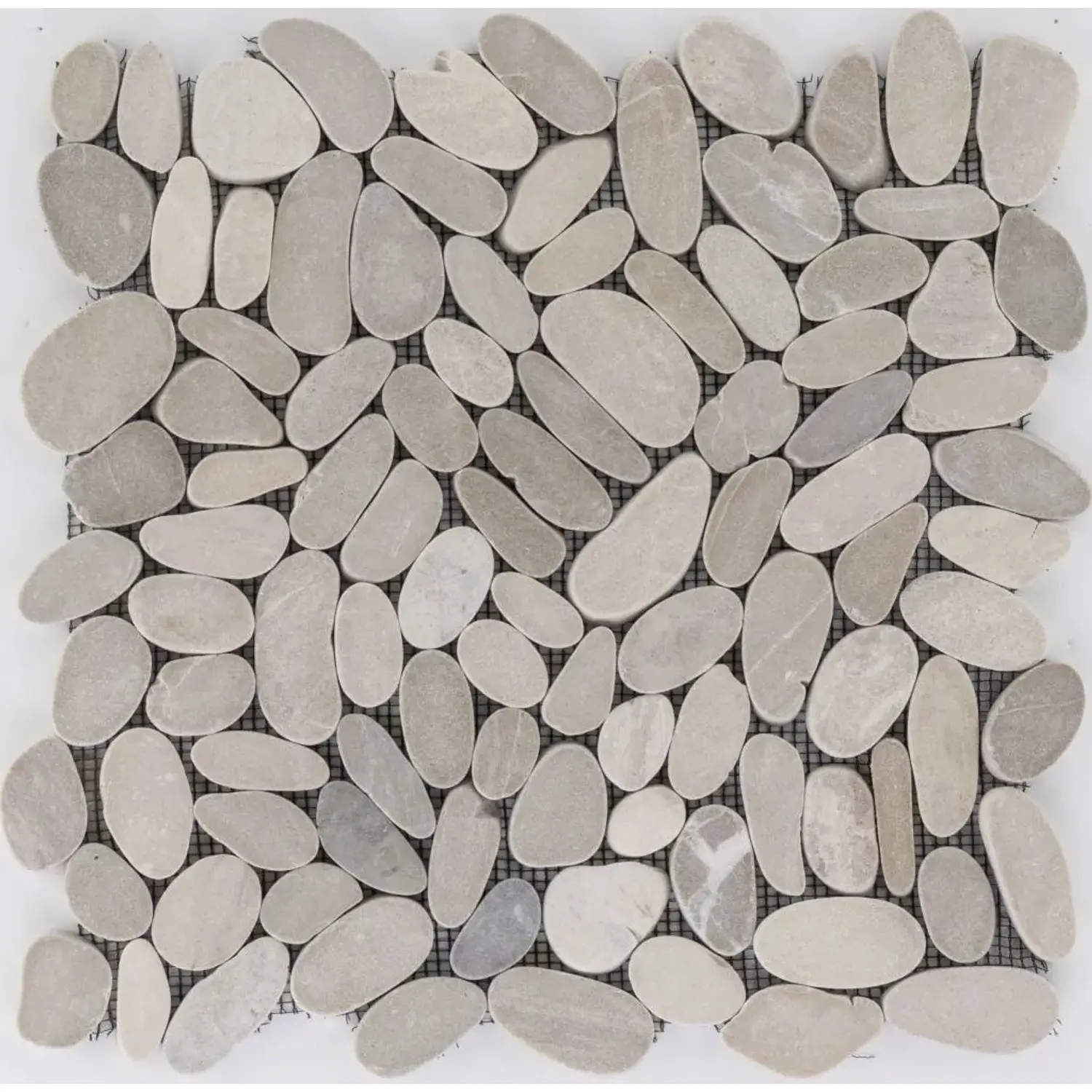 Euro Stone Kamenná mozaika Kiesel Tan Flat 30,5 x 30,5 cm
