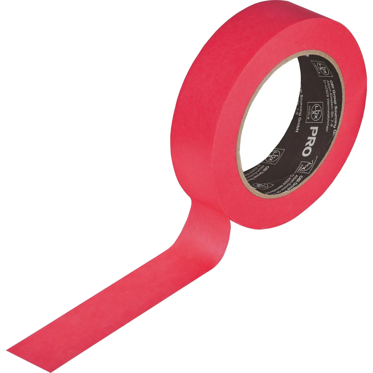 LUX-TOOLS PRO Malířská zakrývací páska OUTDOOR, červená, 30 mm x 50 m