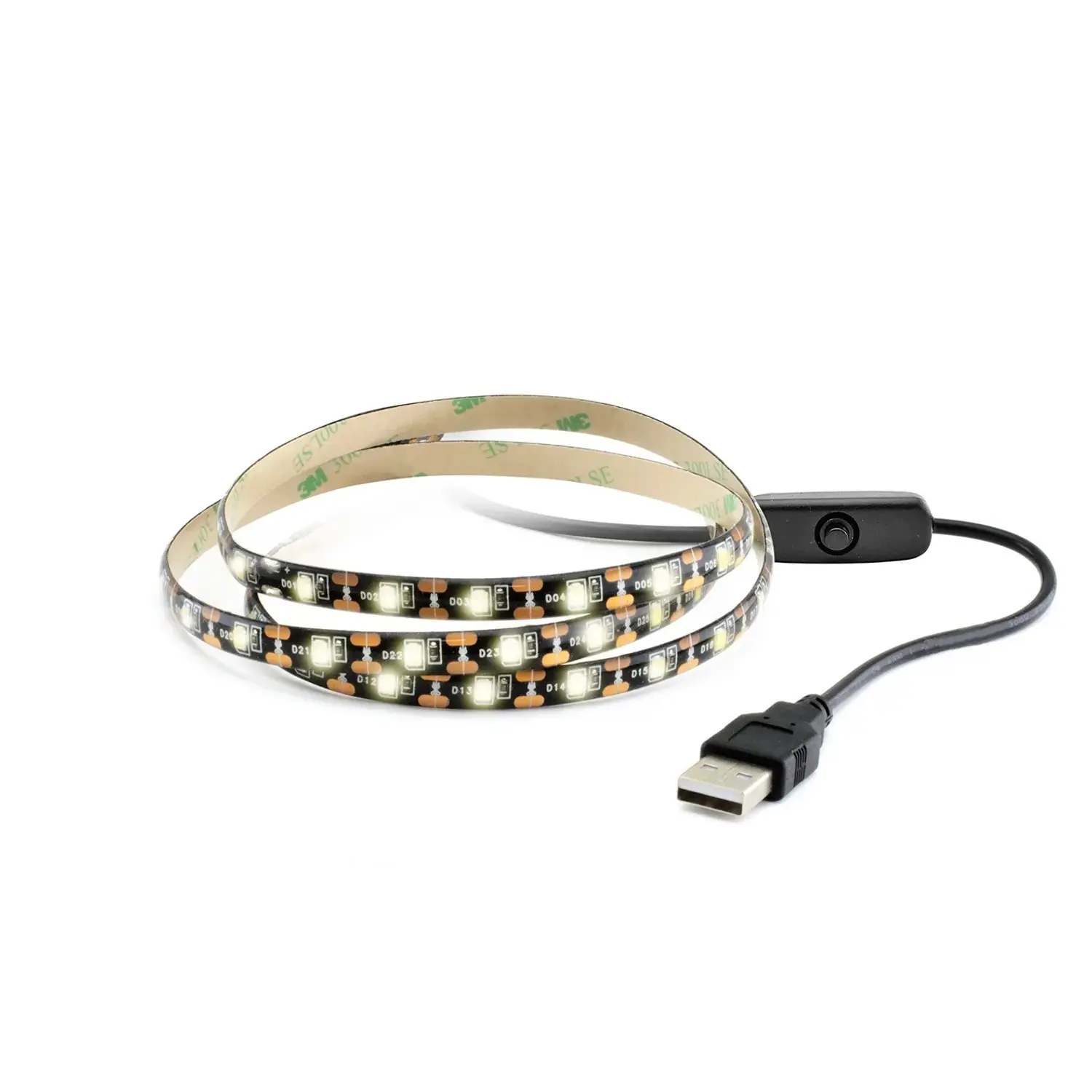 FK technics USB LED pásek TV/PC se spínačem, 4 W, 220 lm, 6000 K, 1 m