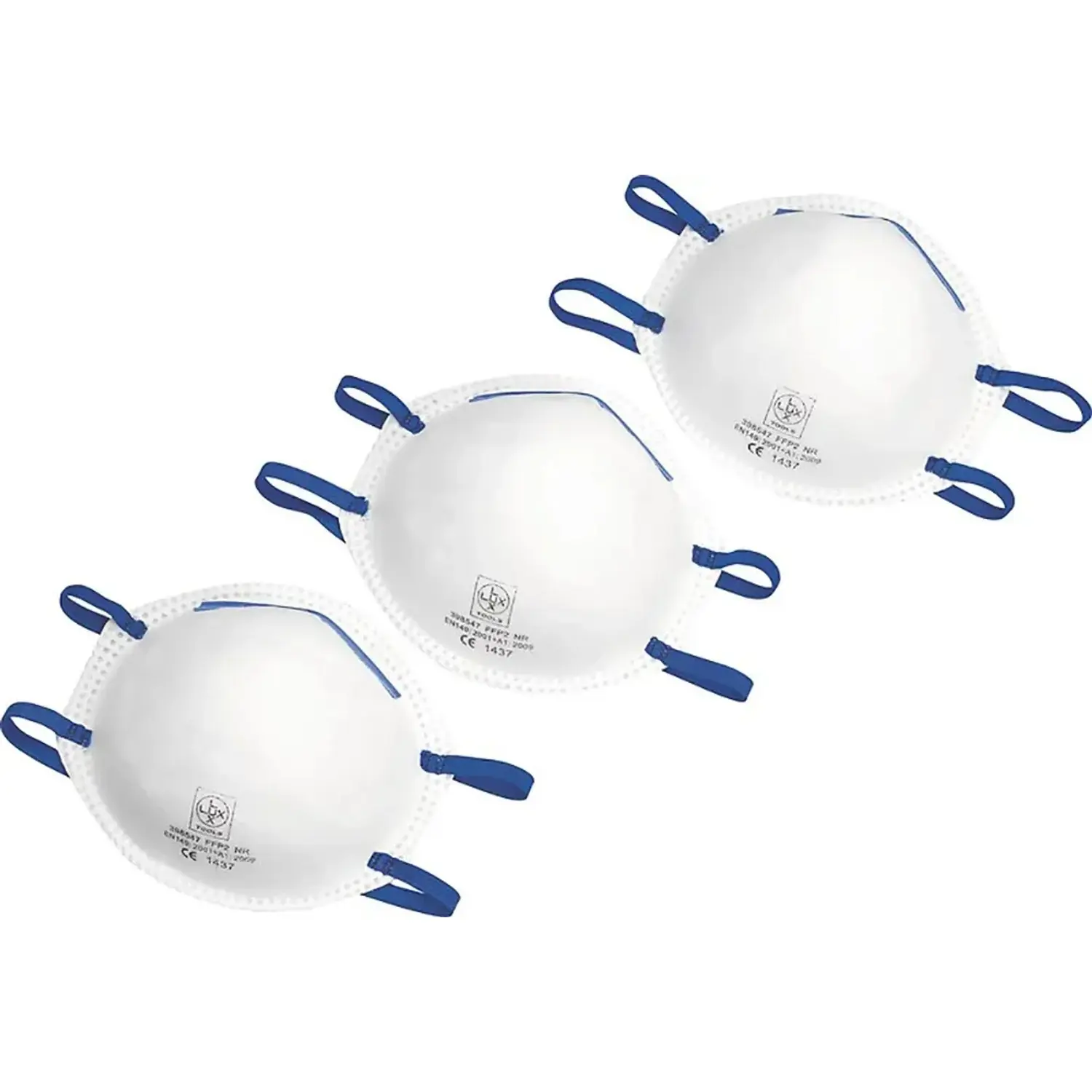 LUX-TOOLS Respirátor FFP2, 3 ks