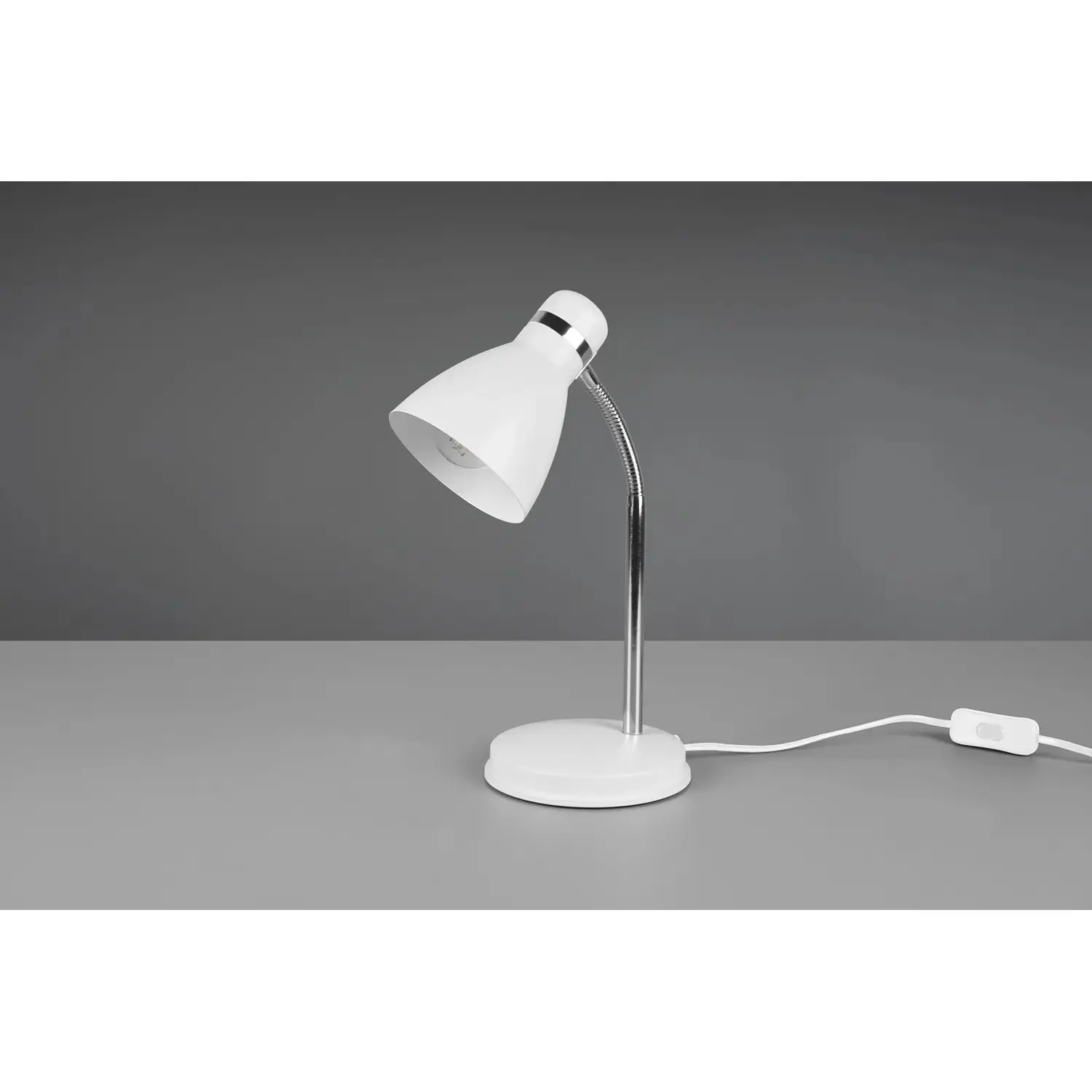Reality Stolní lampa Harvey bílá, 1 x E27, 33 x 14,5 cm