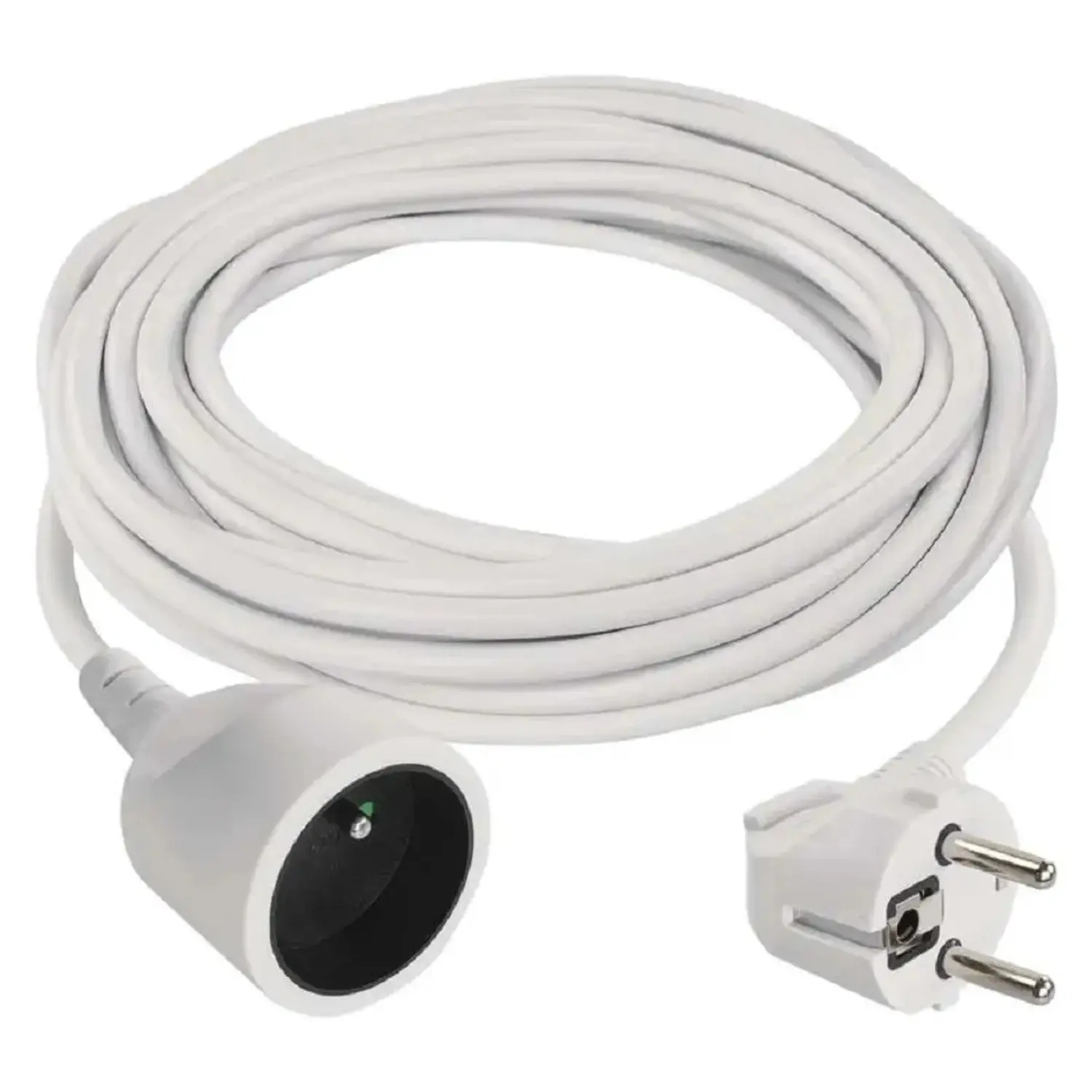 EMOS Prodlužovací kabel bílý s 1 zásuvkou/zástrčkou, max. 10 A/2300 W, 10 m