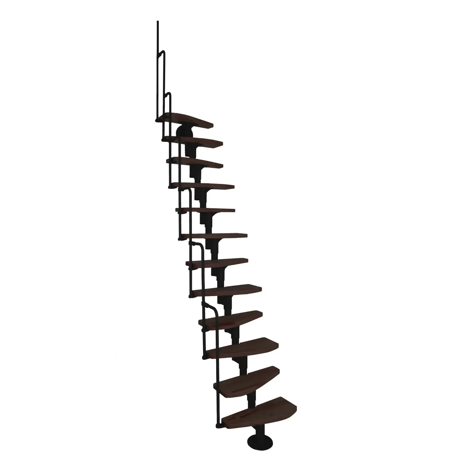 Minka STAIRS modulové schodiště Monaco ořech/černá, 293,8 cm