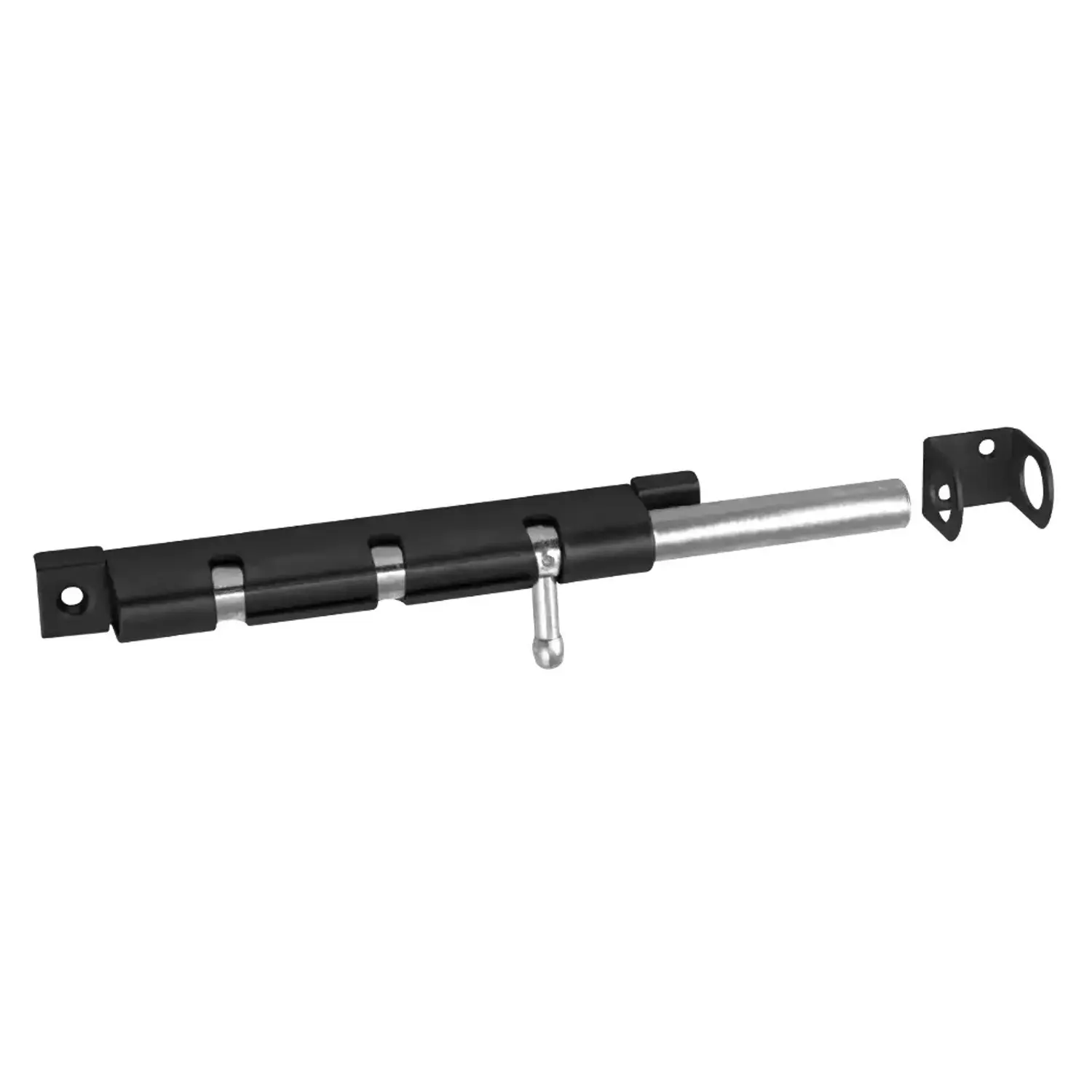 Domax Zástrč s kulatým jezdcem úzká WOS 150, černá duplex, 150 x 16 mm