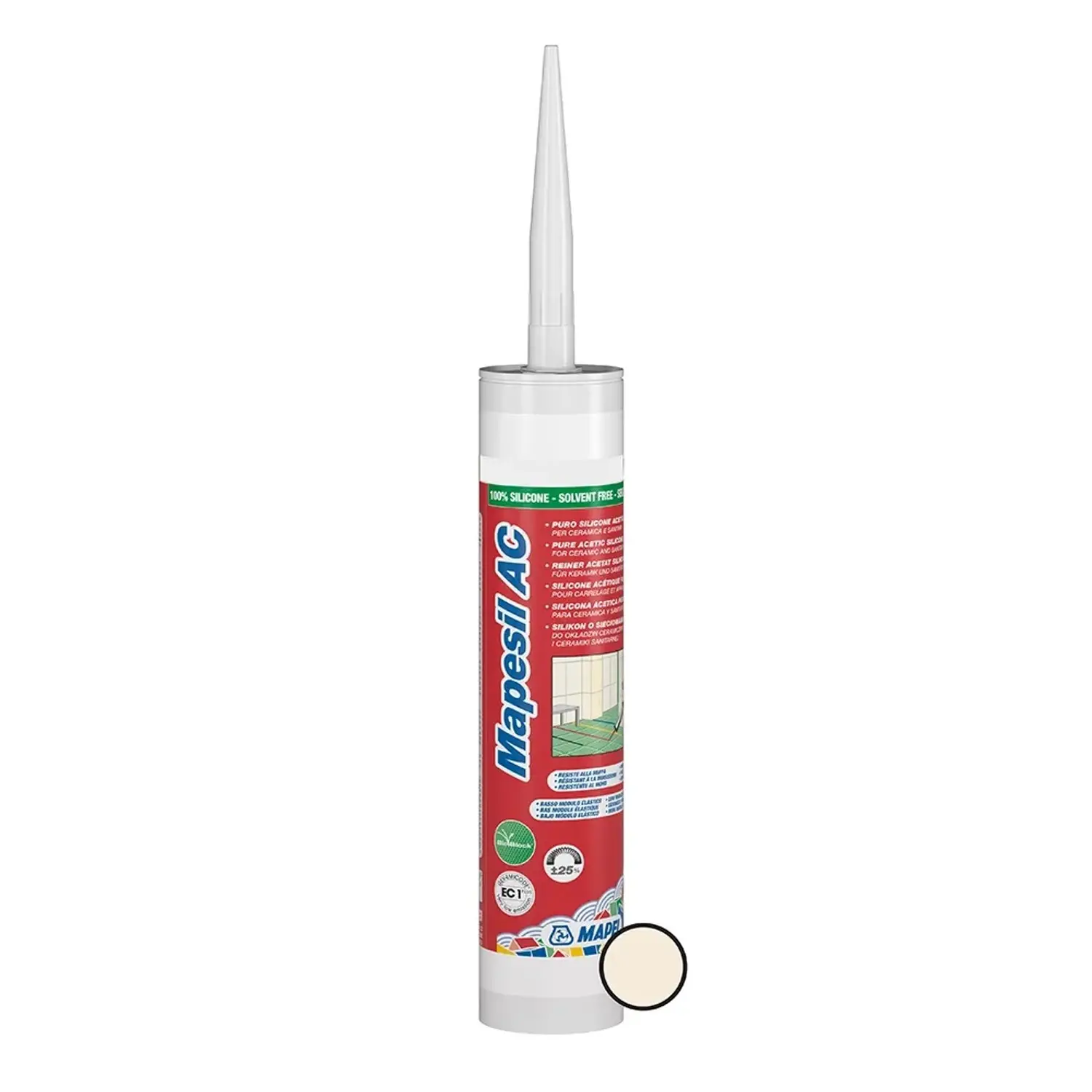 Mapei Silikonový těsnicí tmel Mapesil AC 310 ml, 130 jasmínová