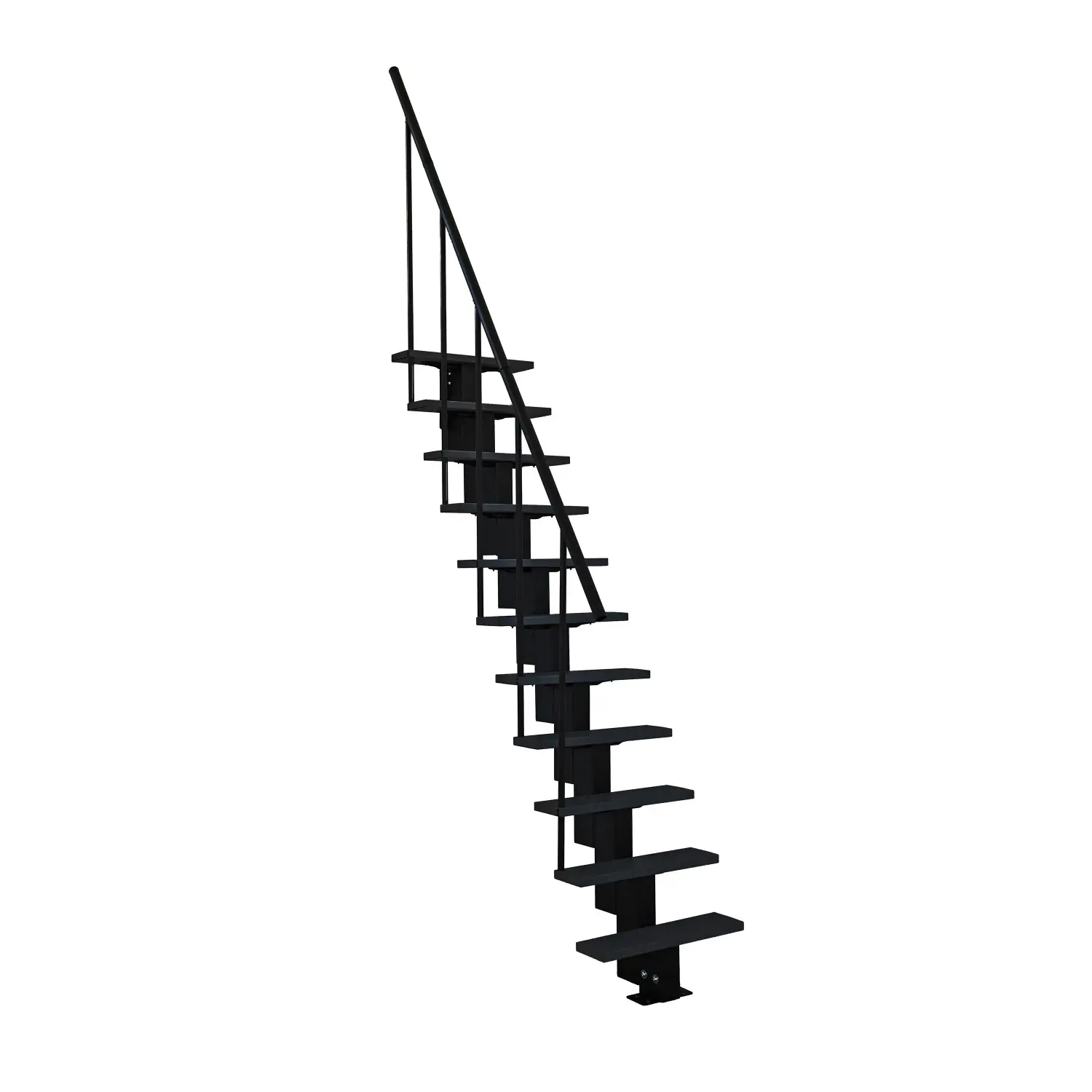 Minka STAIRS Přímé modulové schodiště Happy černé, 275 cm