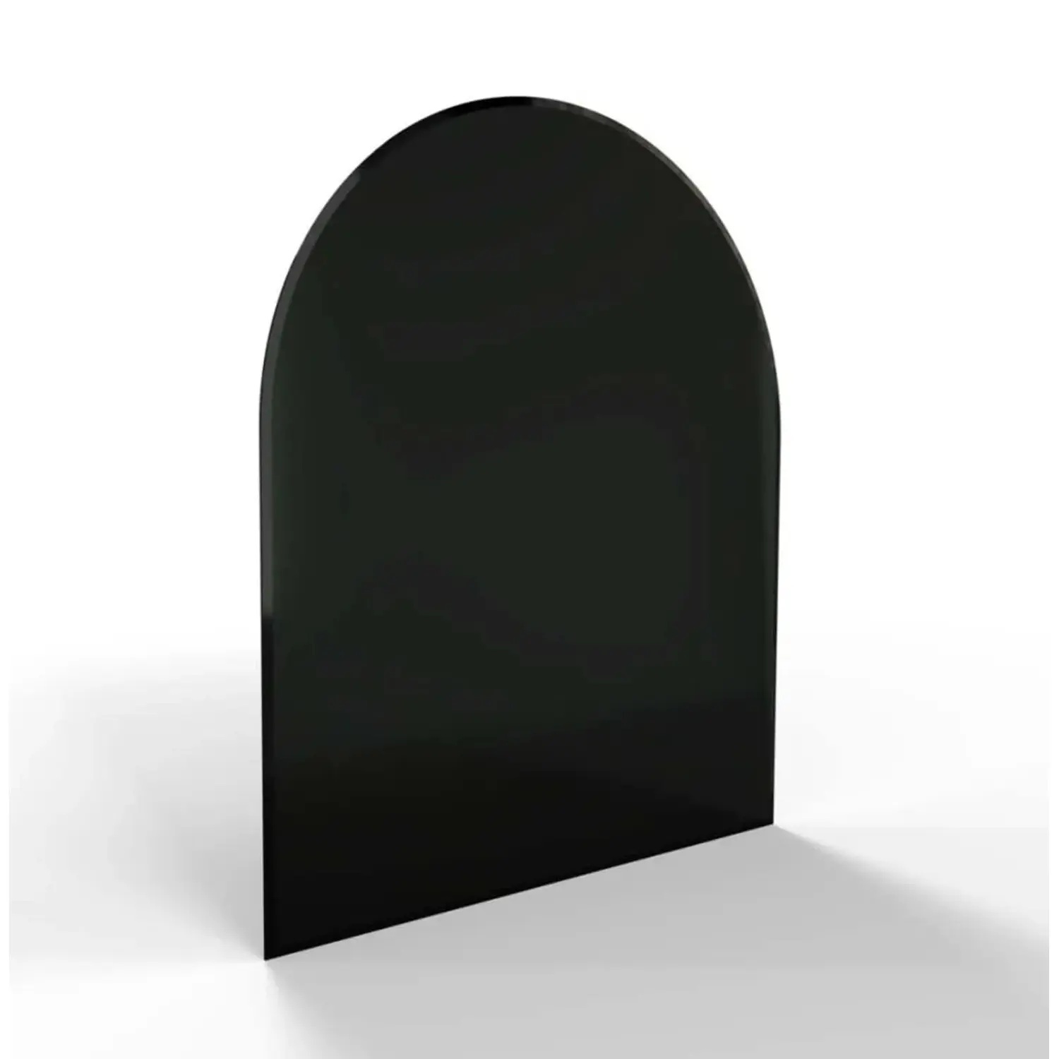 HS Flamingo Sklo pod kamna oblouk R500, černé, 1000 x 1200 x 6 mm