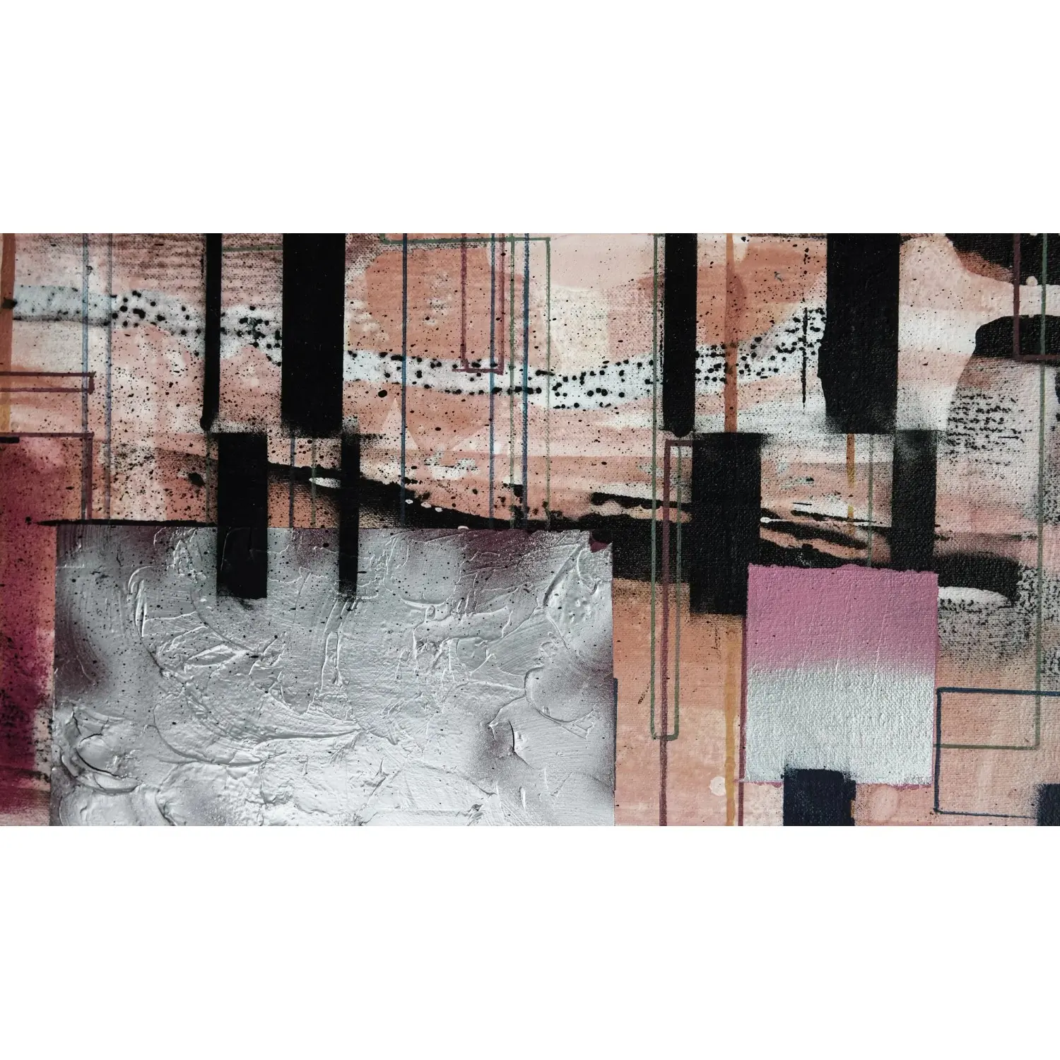 Komar Vliesová fototapeta Squares Dropping 500 x 280 cm