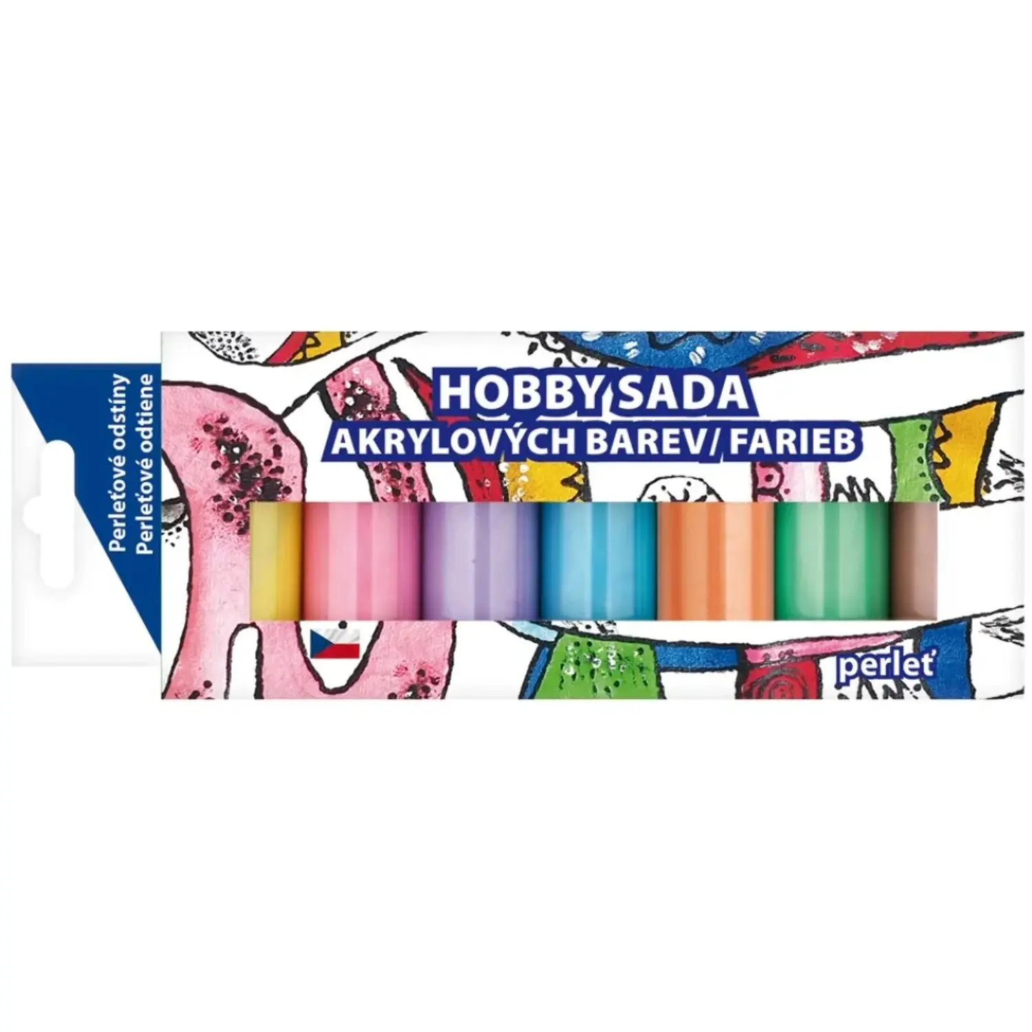 Hobby Sada akrylových barev, perleť, 7 x 15 g