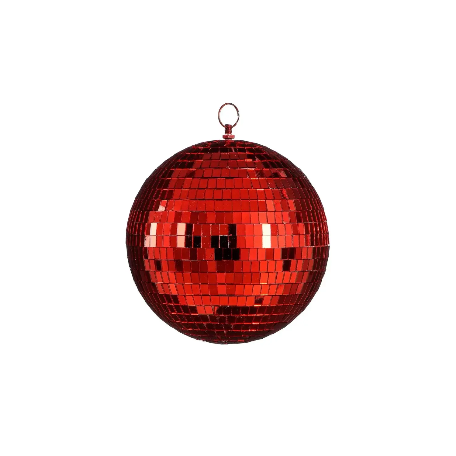 MICA Vánoční ozdoba disco koule červená pr. 20 cm