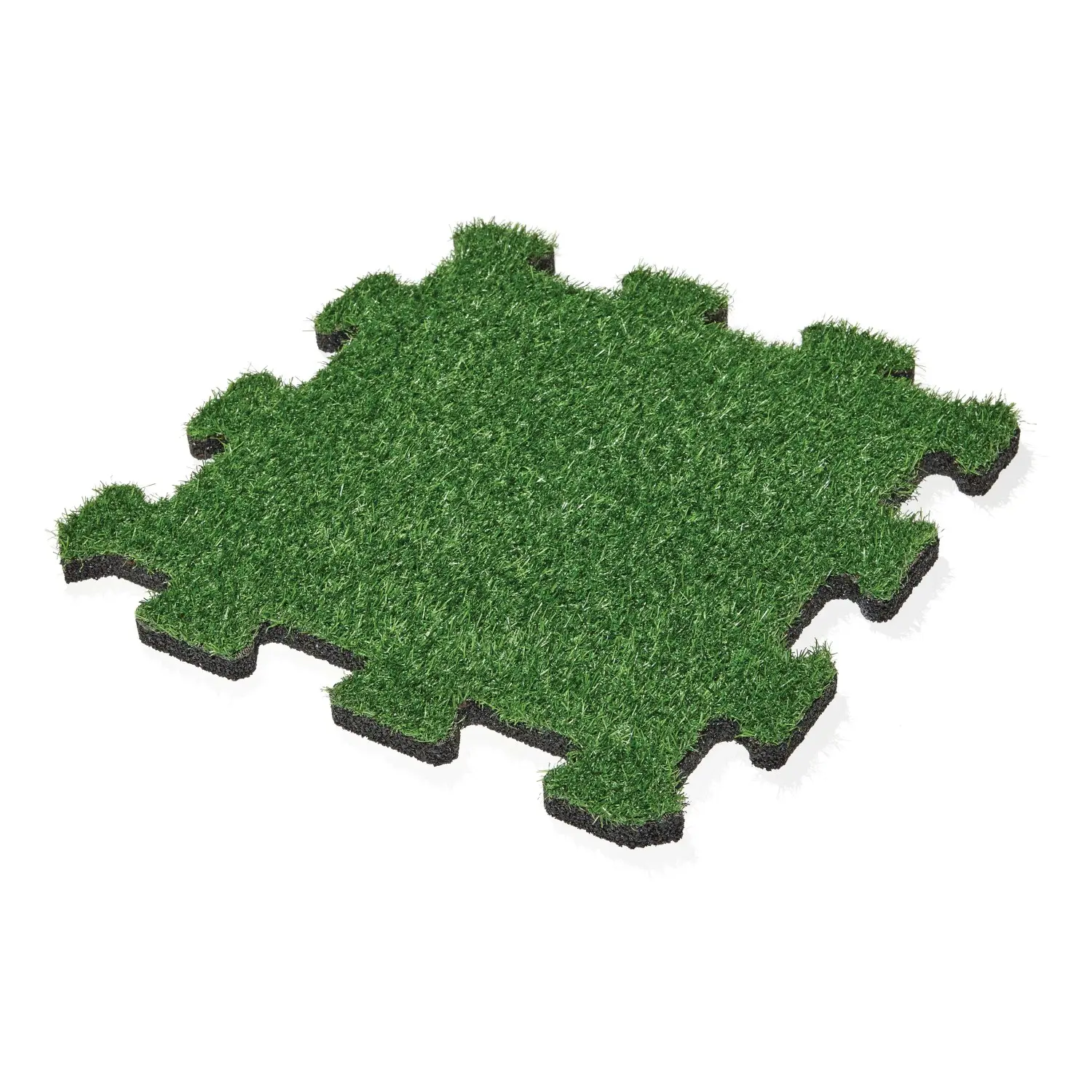 MAX3 Gumová dlažba PUZZLE s umělou trávou 500 x 500 x 25 mm