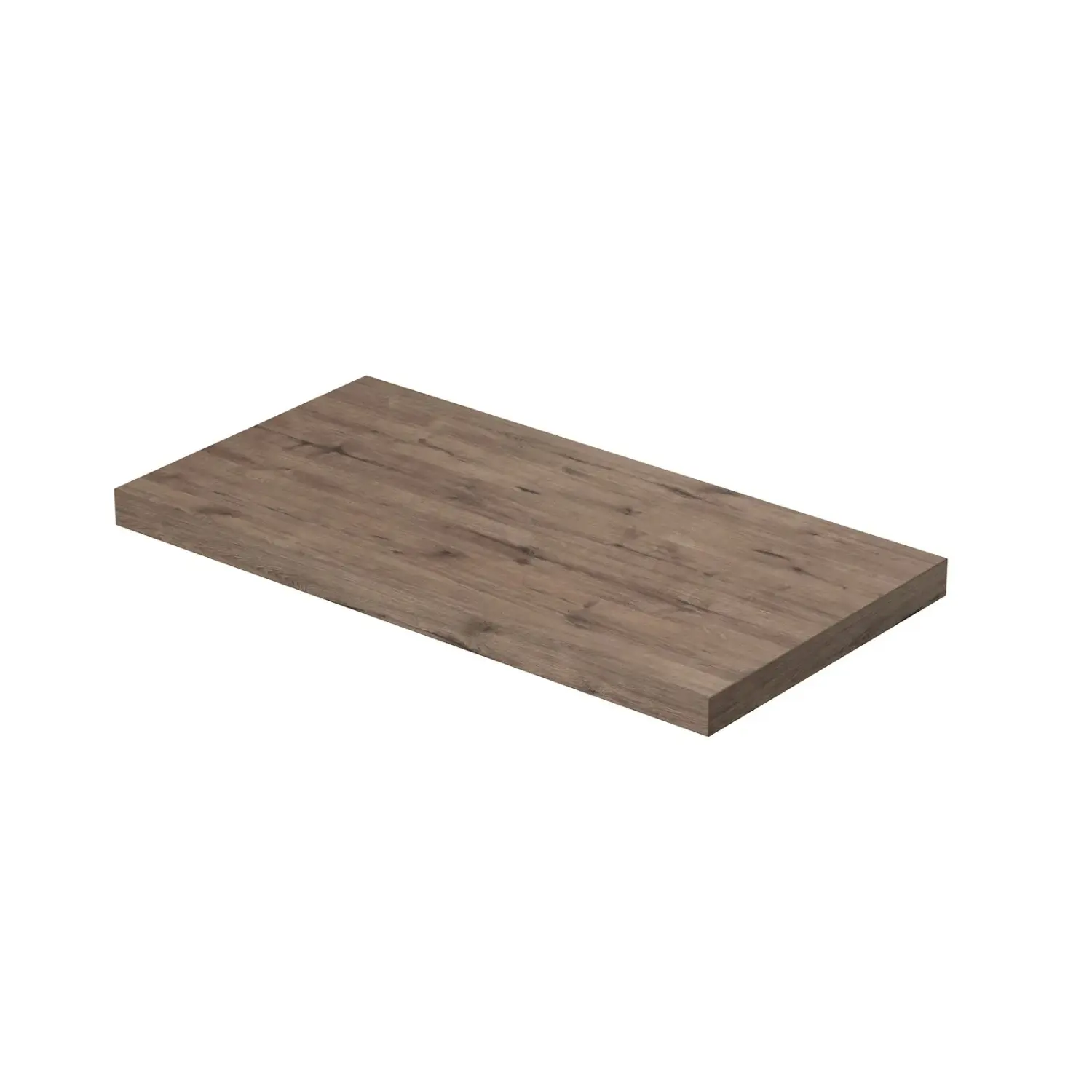 INTEDOOR Umyvadlová deska BEE bez výřezu, š. 100 cm, dub Wellington