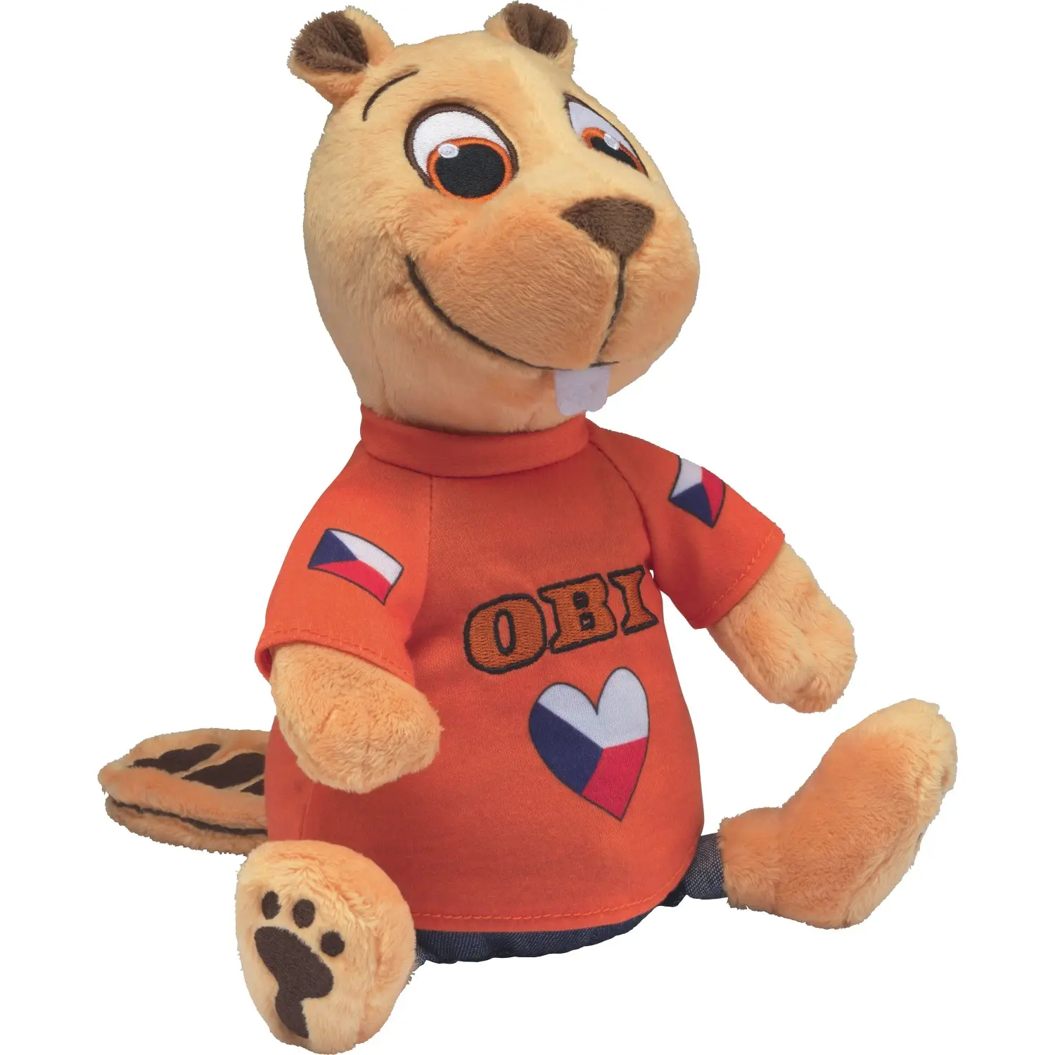 OBI Česká republika 30 LET Plyšový bobr 23 cm