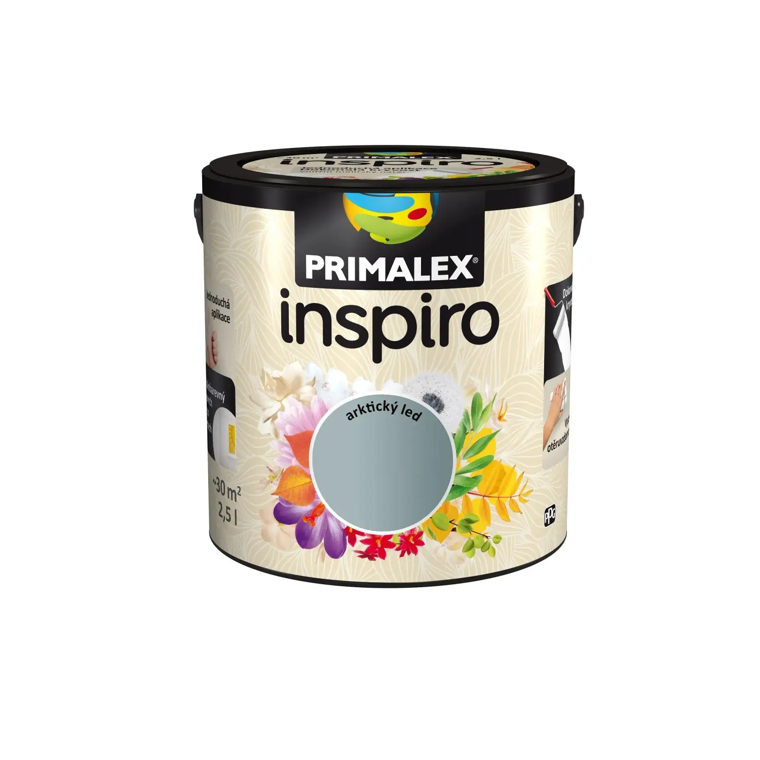 PRIMALEX Barevný vnitřní malířský nátěr Inspiro arktický led 2,5 l