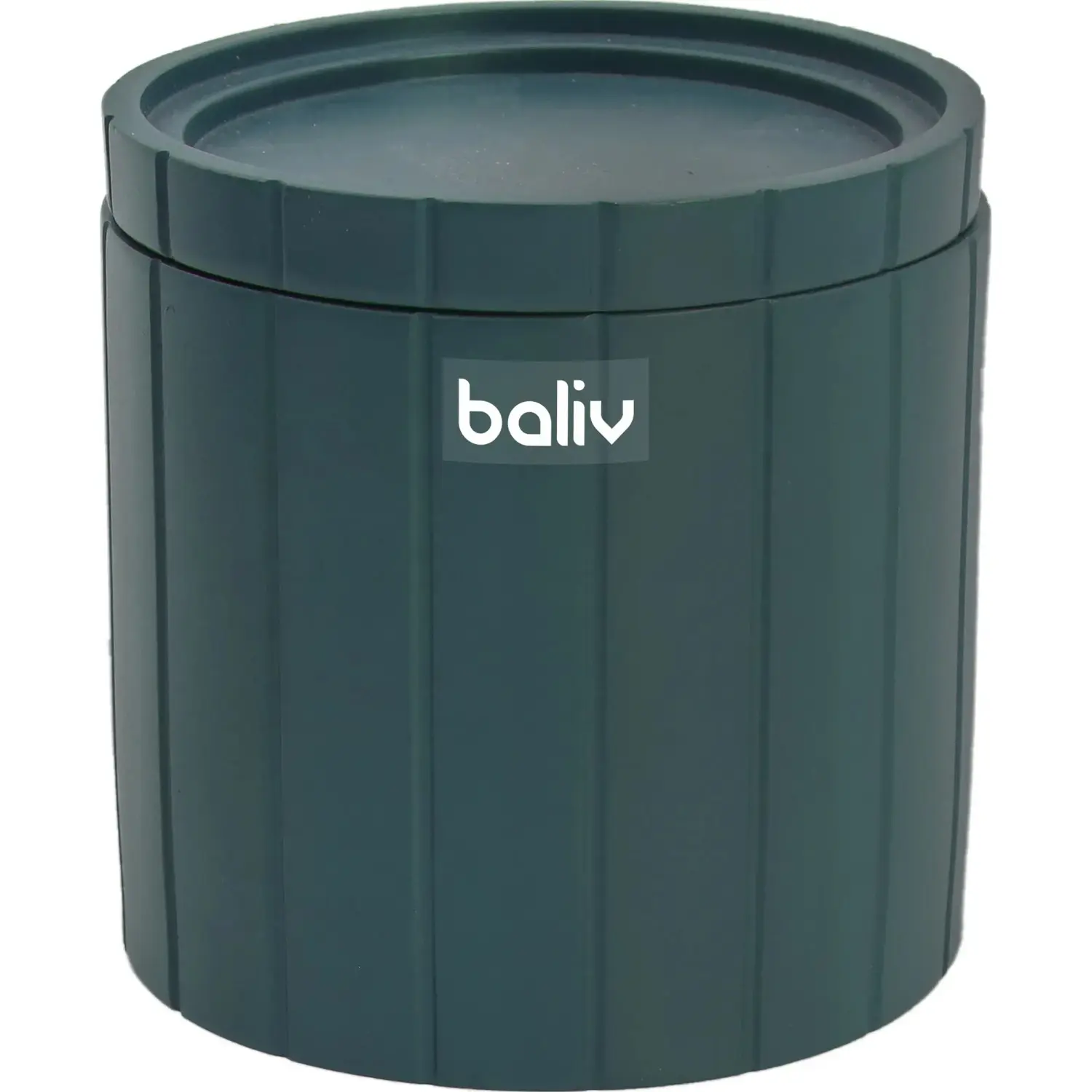 baliv Kosmetická dóza, petrolejová barva, polyresin, 10,5 x 10,3 x 9,2 cm