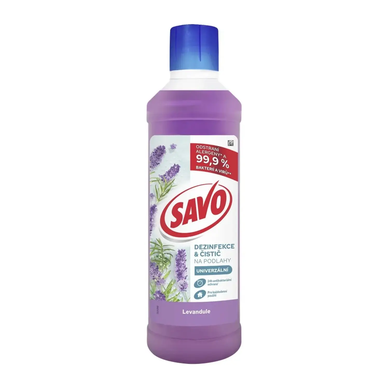 SAVO Dezinfekce bez cholru na podlahy Levandule 1 l