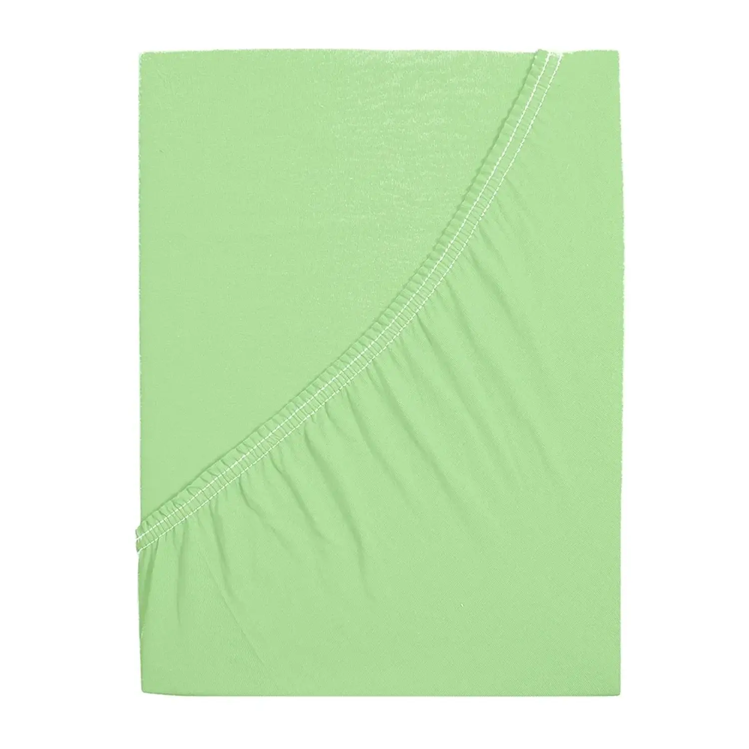 B.E.S. Petrovice Bavlněné prostěradlo Jersey IDEAL světle zelená 180 x 200 cm